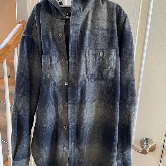 Hard Edge button down hoodie - Picture 1 of 3